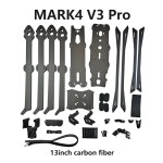 Hot Sales Mark4 V3 Pro 13-inch Carbon Fiber Reinforced Drone Frame with Camera Long Endurance Four-axis Traversing Aircraft